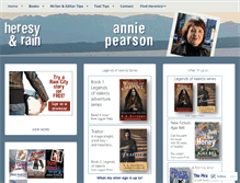 Tablet Screenshot of anniepearson.com